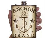 Anchor Flask - stainless steel - 8oz.