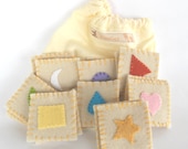 Eco Toy, Educational Toy Memory Game, All Natural and Eco Friendly, Waldorf Soft Plush Toy Set, SALE