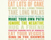 Typography Inspirational Digital Quote Print - inspirational, illustration art print, quote art  - Words To Play By