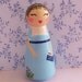 Hand Painted Love Boxes Jane Austen Peg Doll Wood