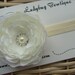 Beautiful 3-Inch Blooming Ruffled Ranunculus Flower on a Soft and Stretchy Elastic Headband - Custom Size - Winter White