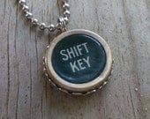 Vintage Typewriter Key Necklace