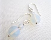 Opalite Sterling Silver Earrings - UK Seller