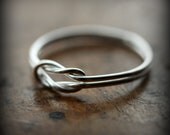Sailor knot ring - recycled sterling silver ring