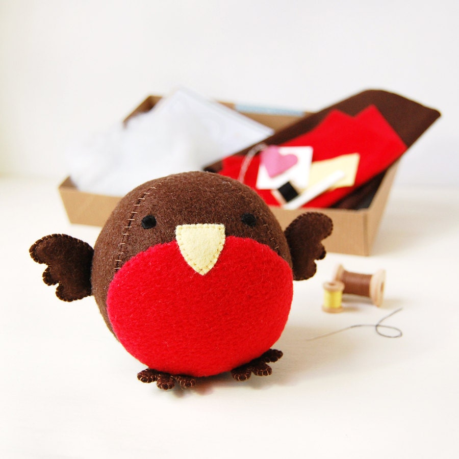 Make Your Own Robin Fattie Toy Kit - Sewing Kit