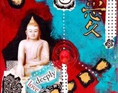 LOVE DEEPLY - Original Mixed Media Painting