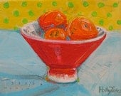 Mandarin Happy original painting by Polly Jones