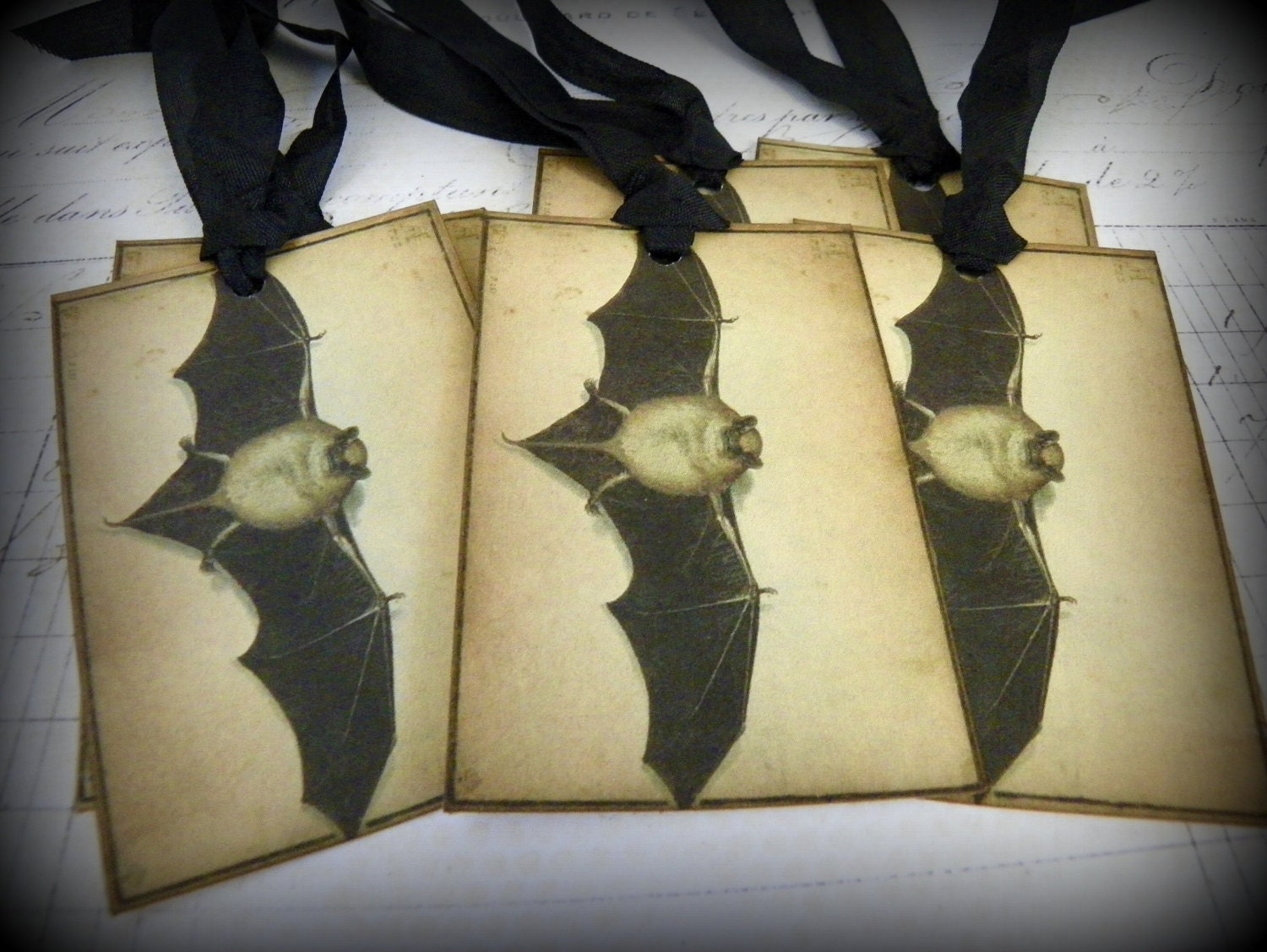 Bats-Vintage Style Gift Tags