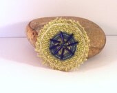 Textile art brooch - EB07