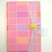 Personal Journal Notebook - Pink diary with lined paper for writing - Handmade colorful journal for travel