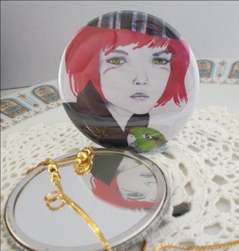 SALE A Tropical Conversation Pocket Mirror