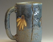 Coffee Mug - Coneflower Java Mug - Coffee Mug - Tea Cup - UphamStreetPottery