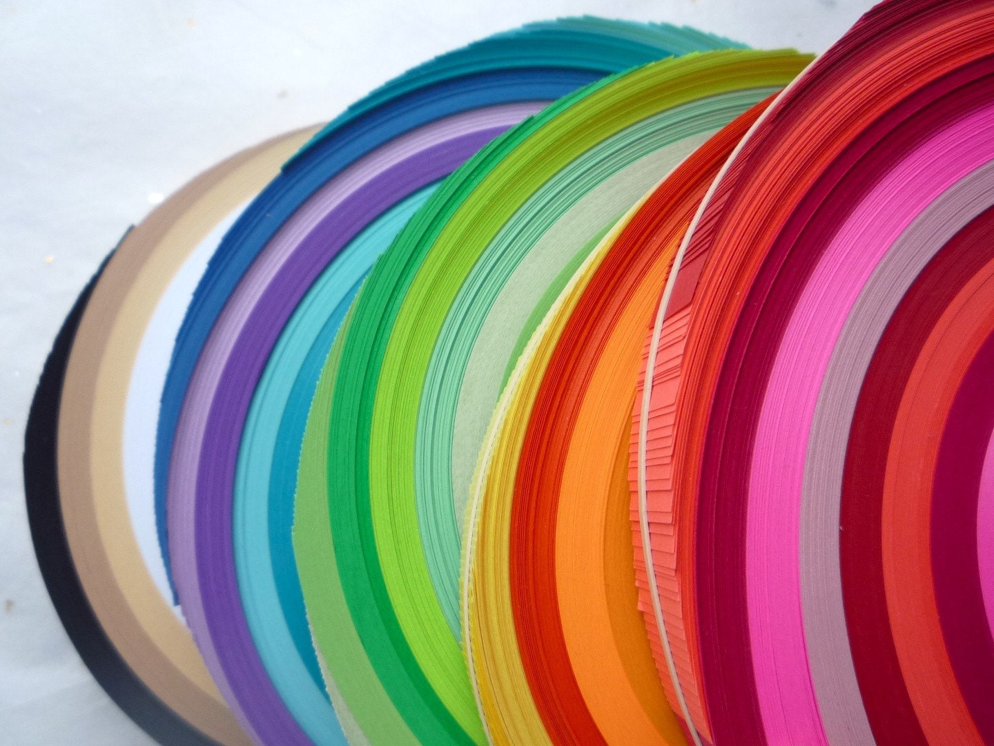 Moravian Star Paper Rainbow DIY (100 strips, 3/4 inch wide, half price)