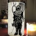 Candle Holder Steampunk Diving Suit, Science Fiction Luminary, Recycled Candle Container for any 3" Candle Pillar, Candle wrap