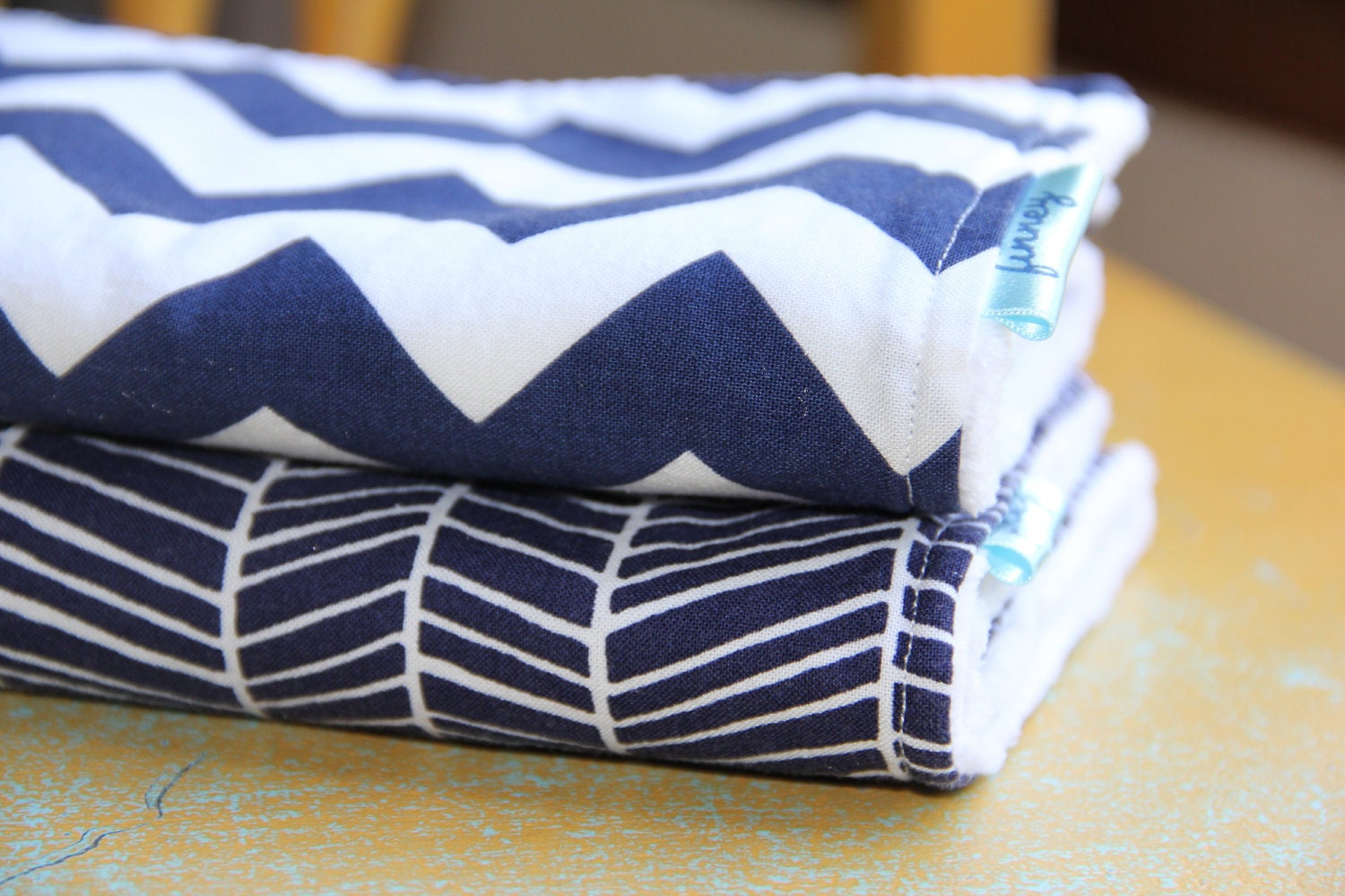 Boy Burp Cloths  The Navy burp cloth set Free Shipping to the U.S. on orders over 35.00