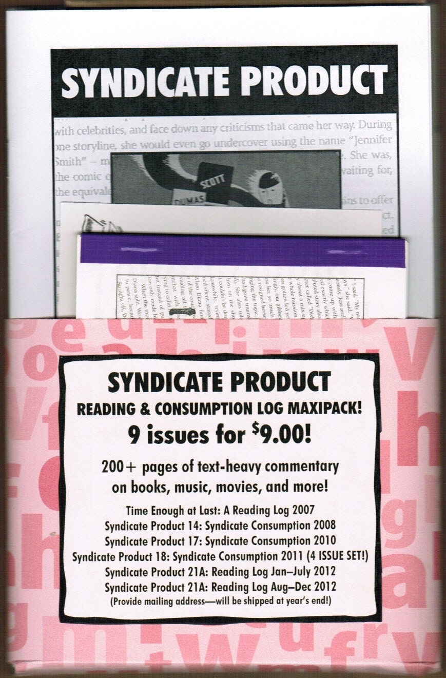 Syndicate Product READING and CONSUMPTION LOG Maxipack - 9 issues for 9 dollars / Over 200 pages