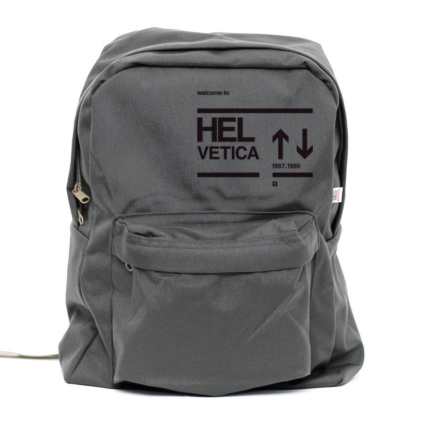 Backpack: Helvetica - School Style Backpack for Men & Women