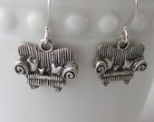 Overstuffed Chair and Pillows Earrings