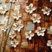 ORIGINAL Large Abstract Contemporary Textured White Daisy Flowers Landscape Painting Modern Palette Knife by Susanna Ready to Hang 48x24