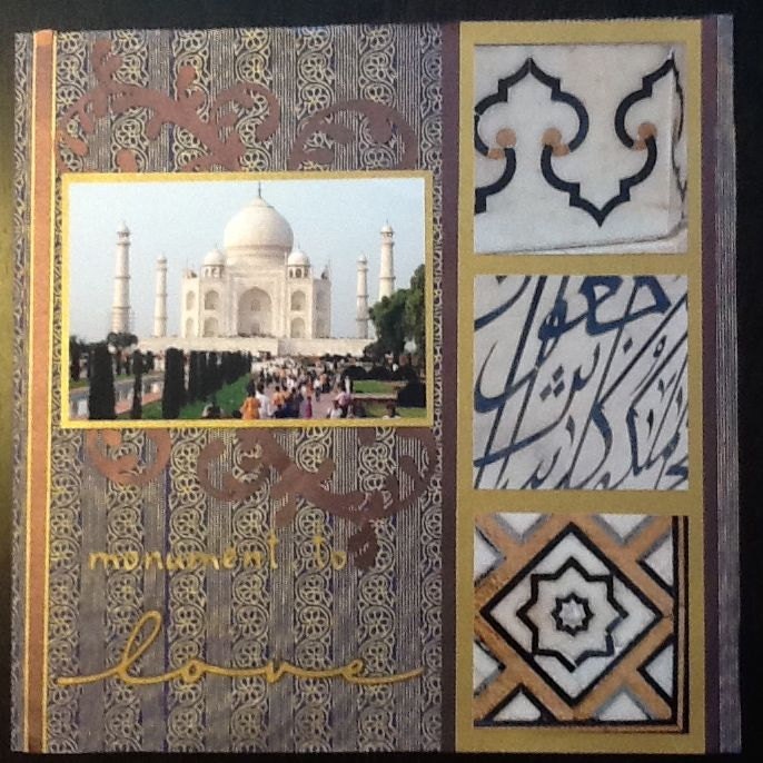 Custom Travel Scrapbook Page- made to order