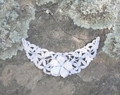Garden of Memories Necklace - Vintage Lace Vintage enamel Flowers