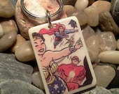 Justice League Recycled Keychain or Pendant