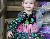 Peasant Dress Pattern - Baby Toddler Girl Sewing Pattern - PDF Long Sleeved Dress Pattern and Short