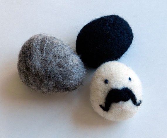 PDF Instruction -  DIY Pet Rocks, with or without Mustache - Instant Downloads