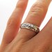 Your Song Wedding Bands - High End Nerd Wedding Rings - Sterling Silver - Personalize - Made to Order - Real Music matches your song