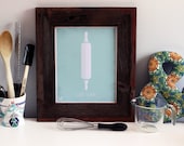 I Love to Bake Kitchen Art - 8 x 10 Art Print/Poster - Silkscreen Printed By Hand - Perfect Gift.