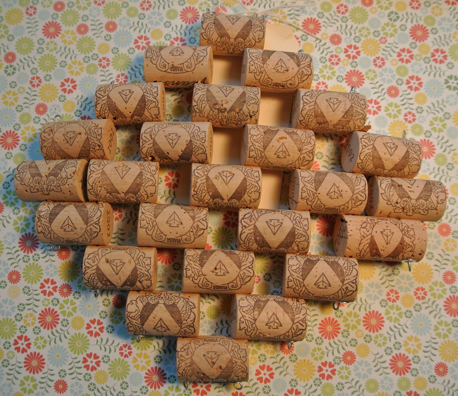 Diamond shaped Wine Cork Trivet