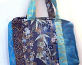 Asian Briefcase Style Purse With Zipper