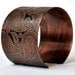 Handmade Paisley Copper Cuff Bracelet Etched