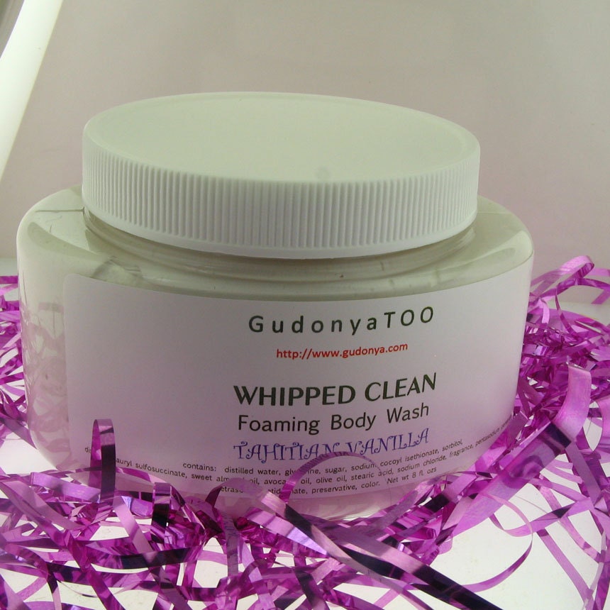 US Flat Rate Shipping-Gudonya Whipped Clean (tm) - PICK Your SCENT--- vegan ---8oz Jar Whipped Soap
