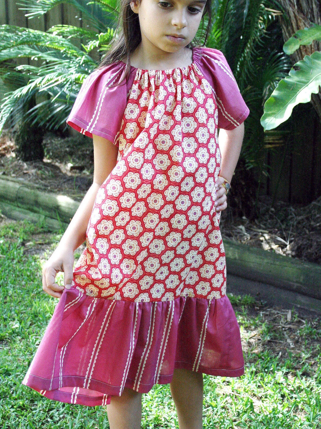Butterfly Breeze Peasant Dress & Top INSTANT DOWNLOAD PDF Sewing Pattern for Toddlers and Girls: Sizes 1-8 by winkhandmade on etsy