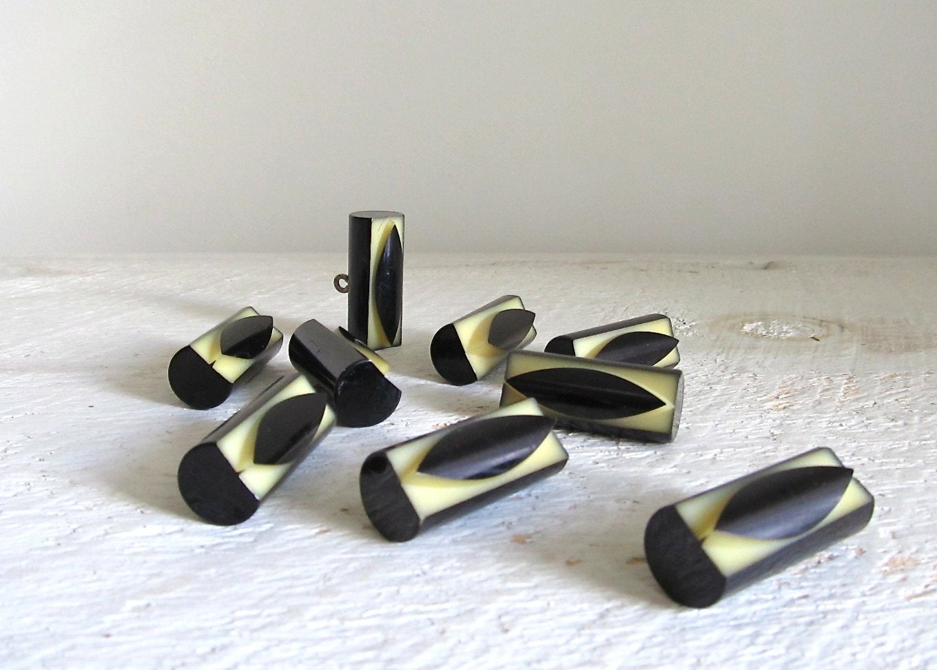 SALE - Vintage Art Deco Toggle Buttons