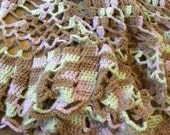 SALE Vintage Crochet Tablecloth Pineapple 60 Inch Neopolitan