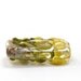 Lampwork Bead Glass Handmade Yellow Flowers Floral Focal