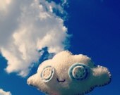 Cloudy Puffs - fabric art doll