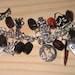 Halloween Charm Bracelet Unlucky 13 Thirteen Glass Beads Jewelry Evil Horror Dead Death Goth OOAK Eclectic Statement Piece