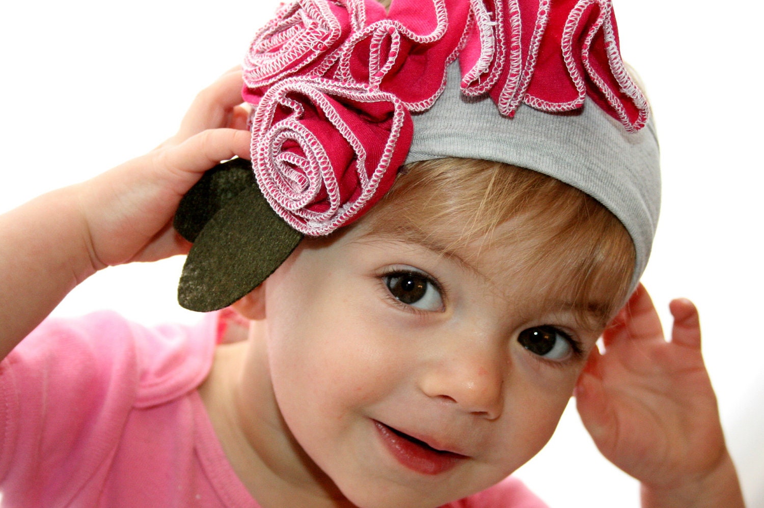 Matilda Jane Inspired Headband - Raspberry Rose Kisses Stretchy Headband // Sassy Little Lady