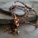 Artisan glass lampwork fox knotted necklace ... Out foxed ... sculptural glass fox bead fox necklace ... by simply cindy