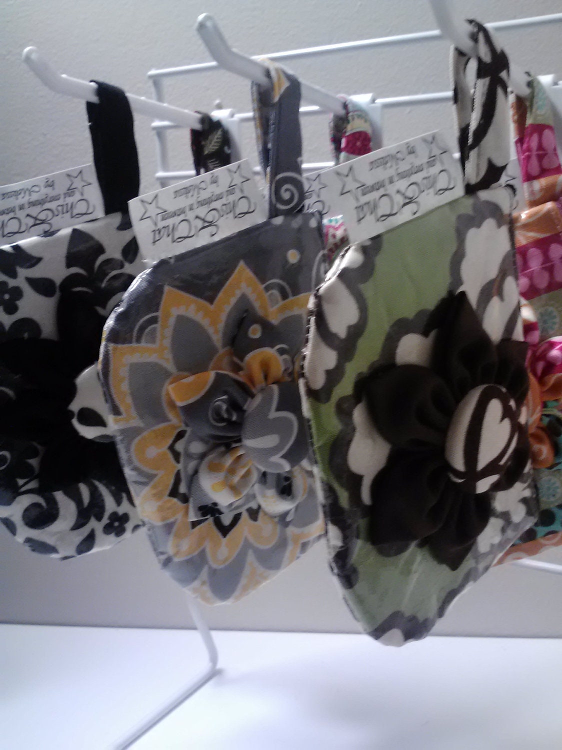 Flowered ID Change Purse
