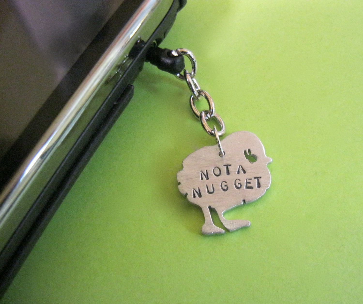 New item-Not a Nugget Chick IPhone,IPad, Android Dust Plug Charm