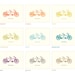 8x10 Tandem Bicycle Personalized Art Print - Personalized Couples Art