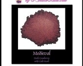 Medieval - Mineral Eye Shadow 10g jar - Dark Cranberry with Gold Pearl