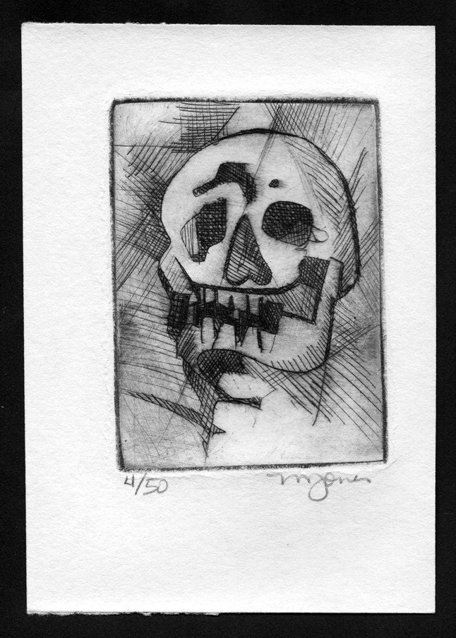 Skull Etching