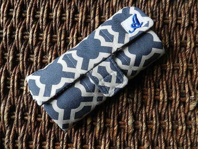 Bridesmaid Gift: Set of 8 Make Up Brush Case/Wallet/Roll with Monogram Free Shipping  - Choose your favorite organic cotton fabrics