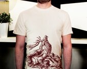Men's Poly-Cotton Tshirt feat. Stag print - Available in 3 Colors