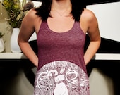 Wmns TriBlend Racerback Tank feat. Daphne print - Available in 3 Colors
